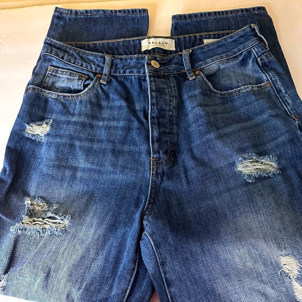 PACSun distressed mom jeans